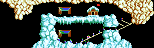 Overview: Oh no! More Lemmings, Amiga, Wild, 9 - Ice Station Lemming